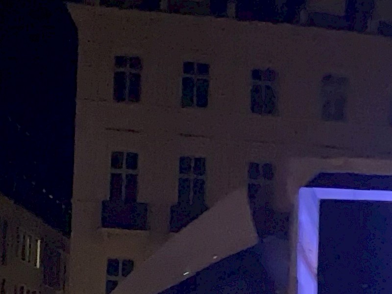 Der Lautsprecherwagen des Bündnisses 
